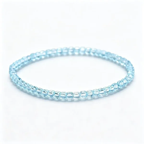 Blue Topaz Bracelet - Blue Topaz bead bracelet