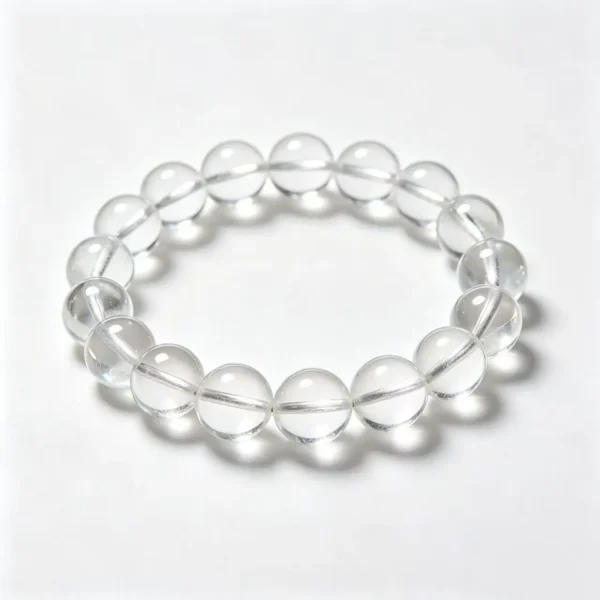 Clear Quartz Bracelet - Clear Quartz bead bracelet