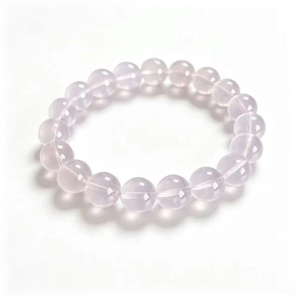 Star Rose Quartz Bracelet - Star Rose Quartz bead bracelet