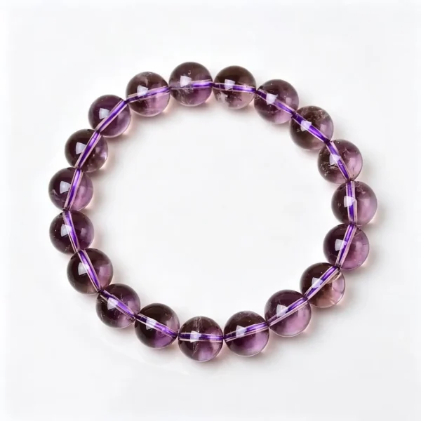 Zambian Amethyst Bracelet - Zambian Amethyst bead bracelet
